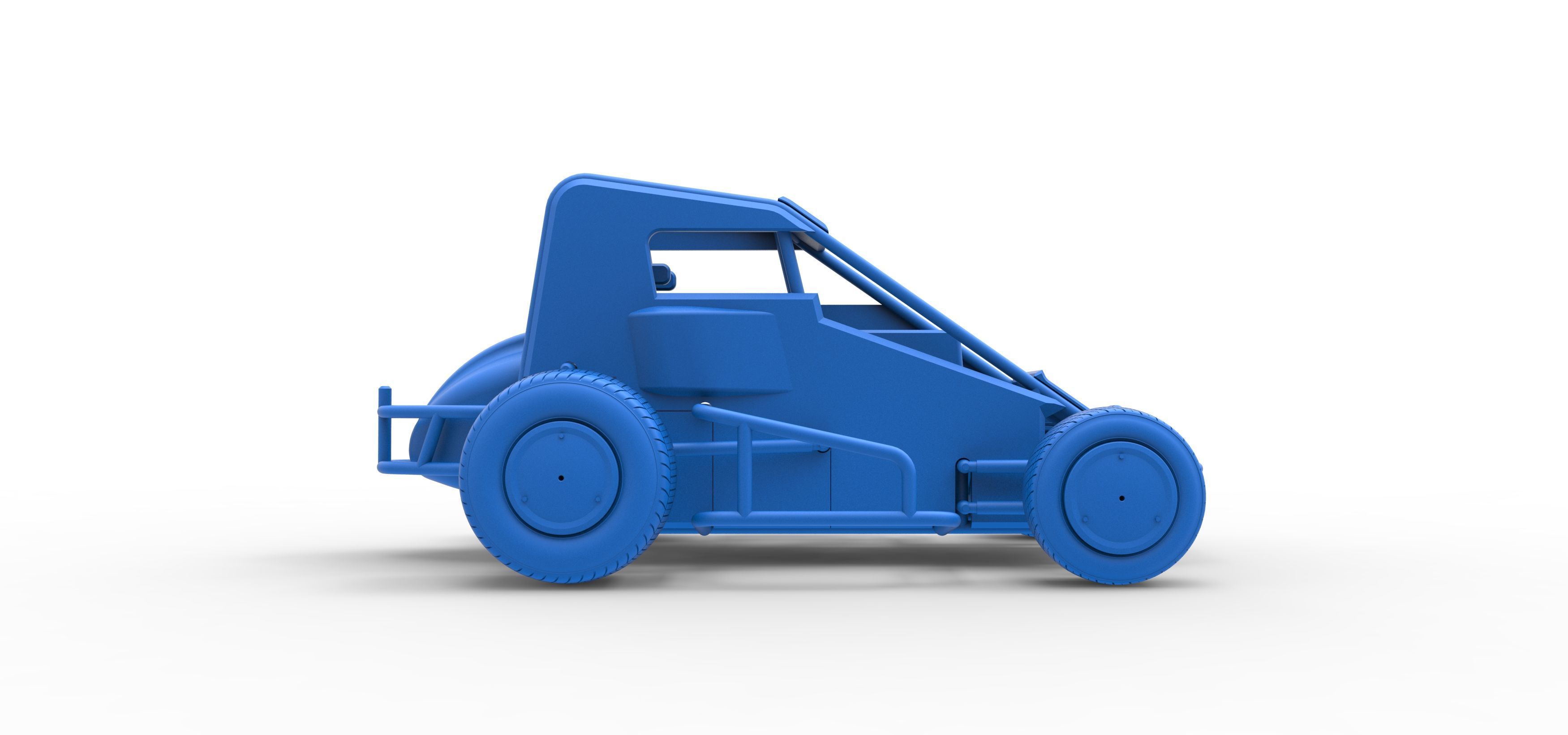 Midget car Scale 1 to 25 3D print model_49