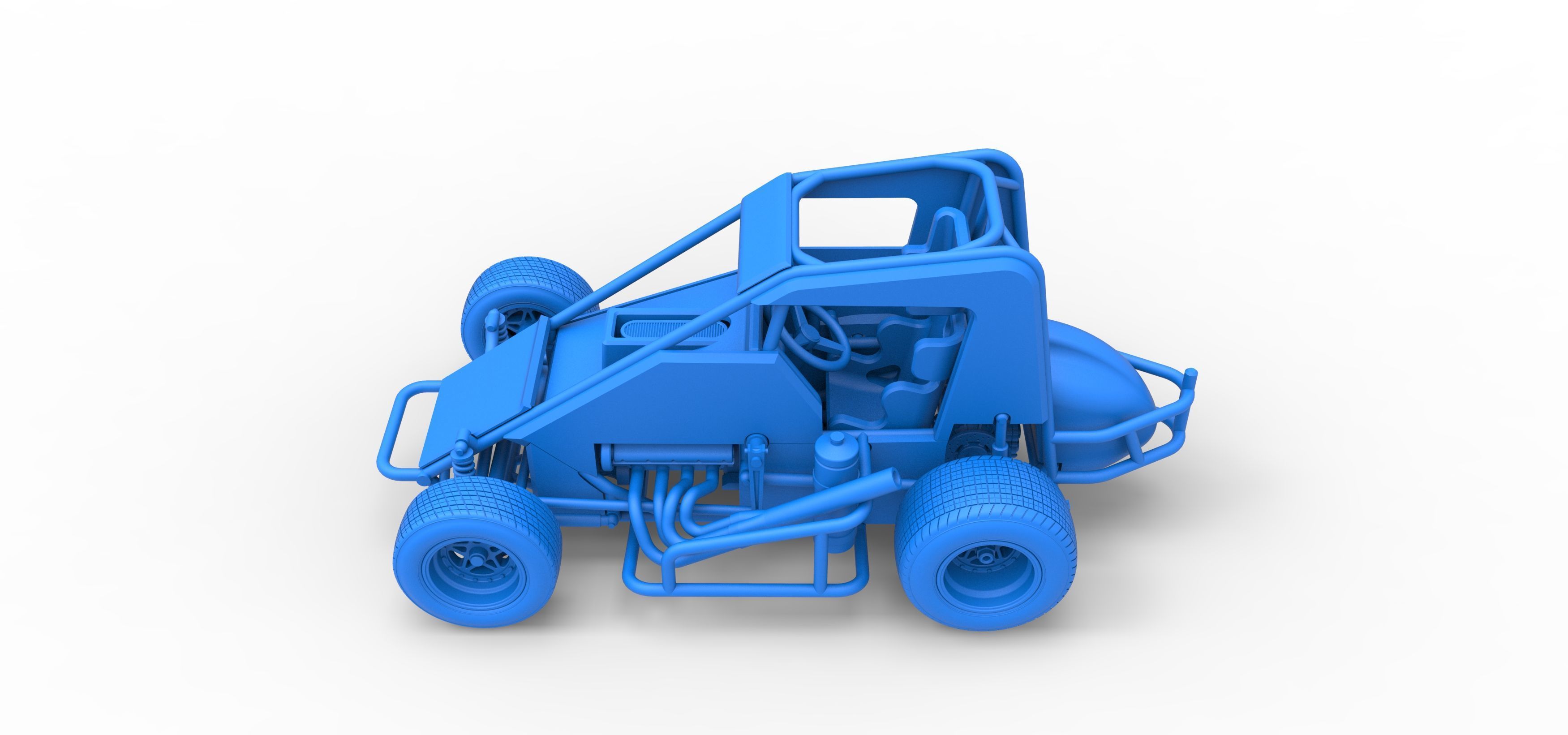 Midget car Scale 1 to 25 3D print model_37