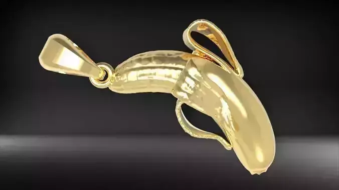 Banana pendant 3D print model