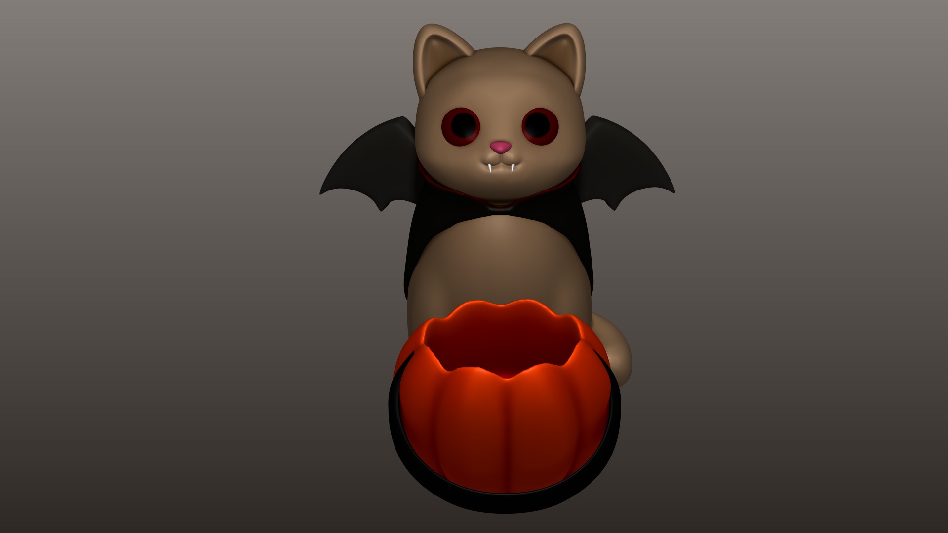 Vampire Cat 3D print model_5
