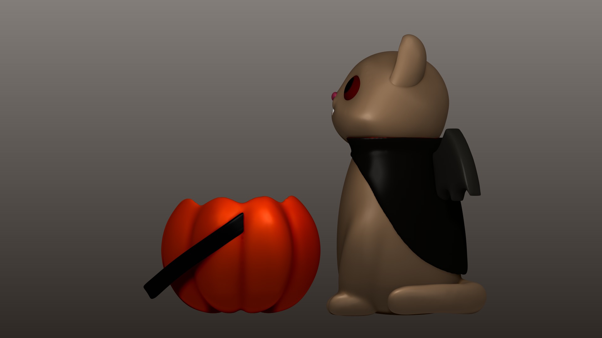Vampire Cat 3D print model_1