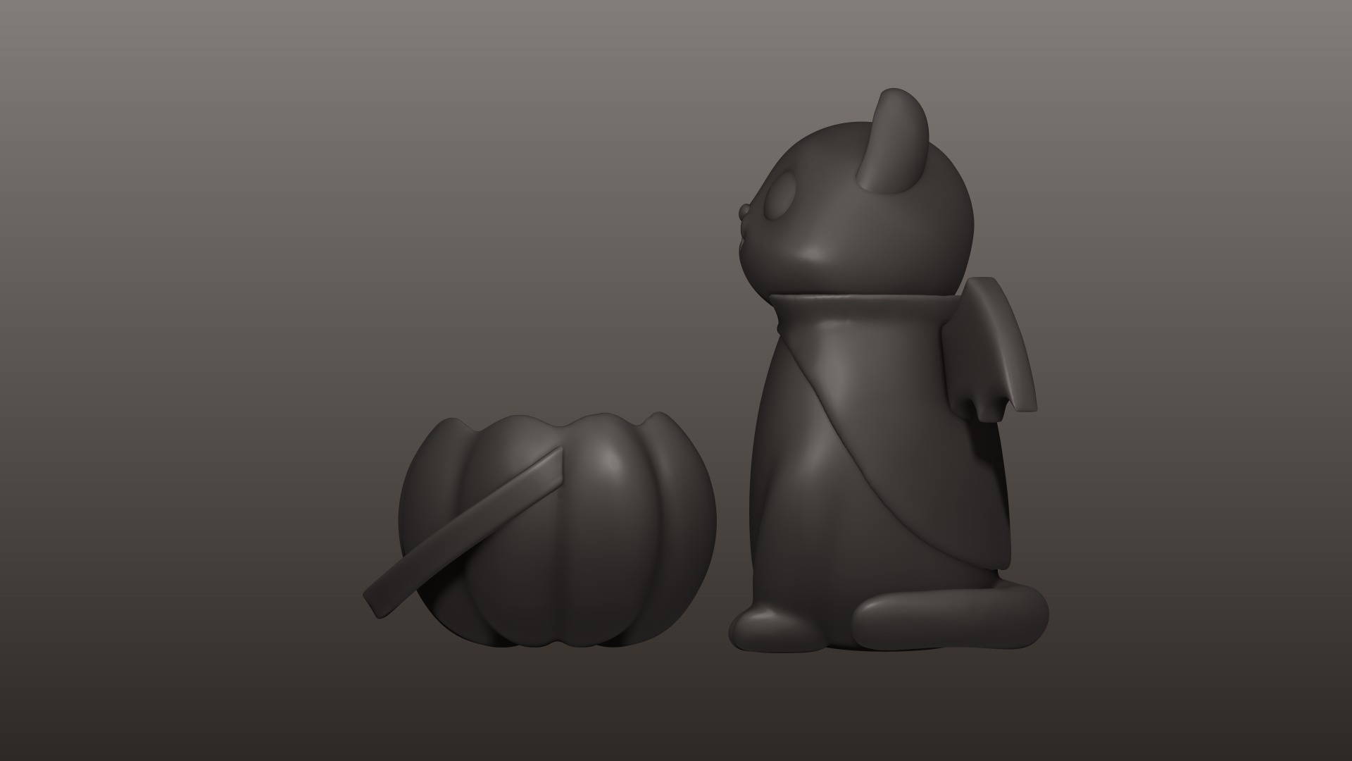 Vampire Cat 3D print model_7