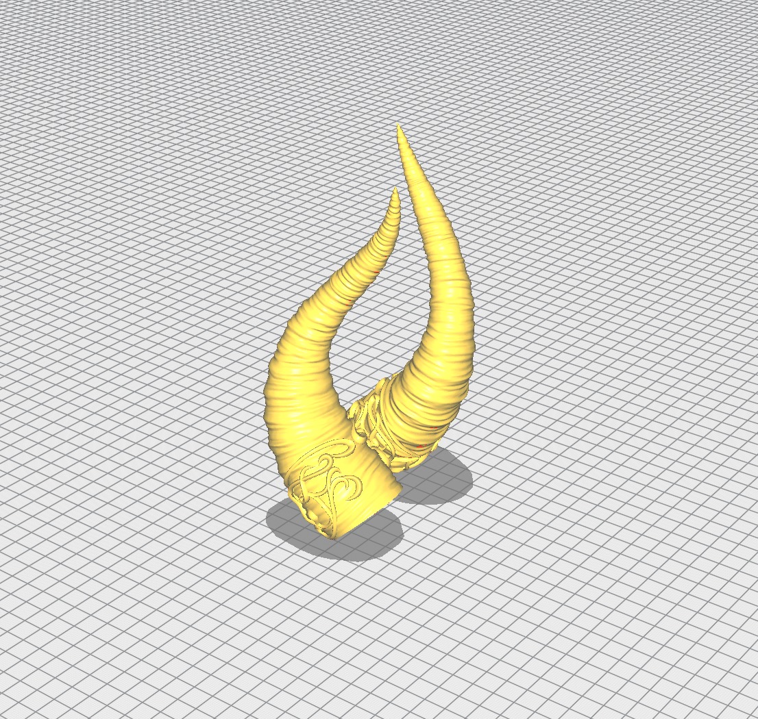Fantasy Horns with Ornament Cosplay Set 3D print model_12