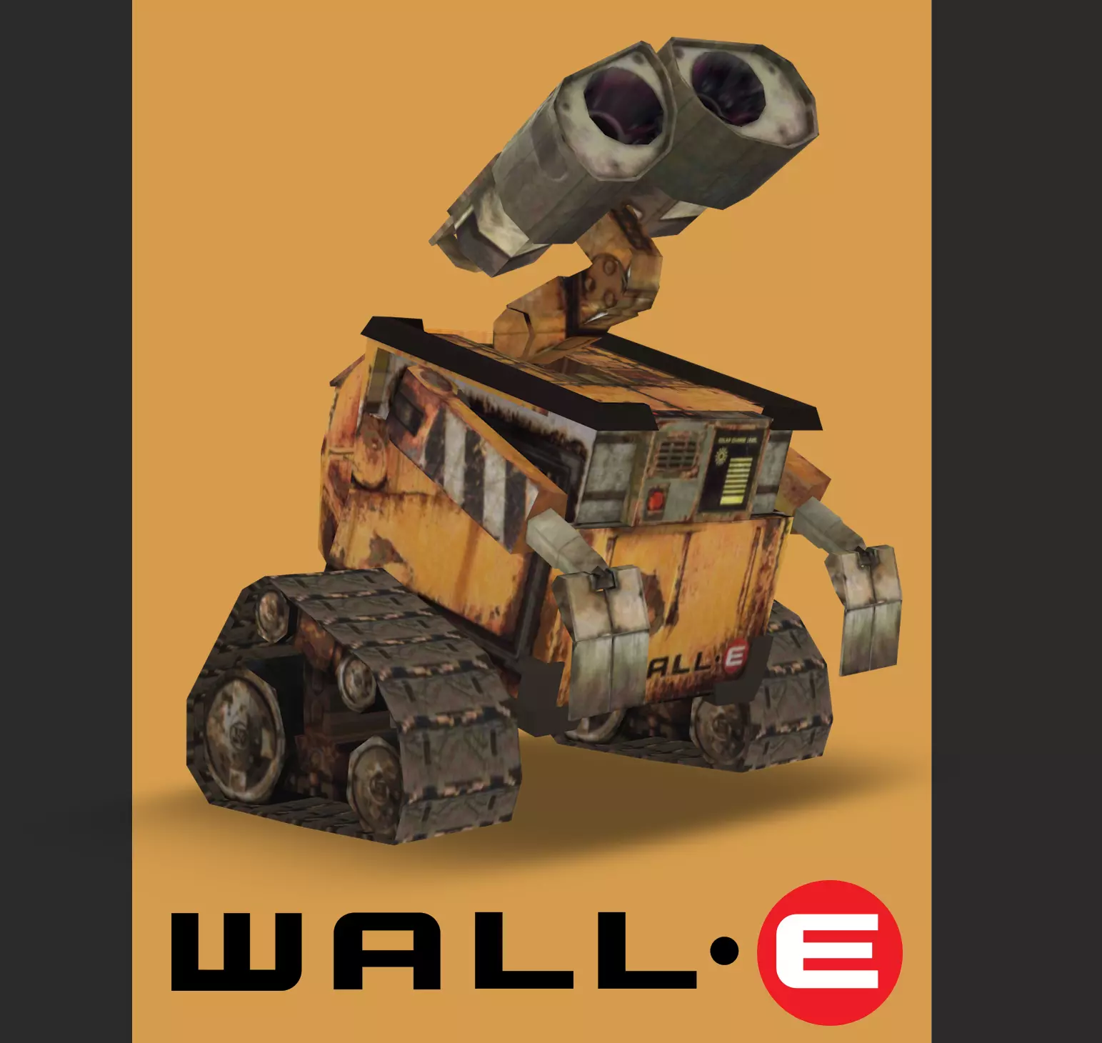 WALL-E 2008 Low-poly 3D model_0