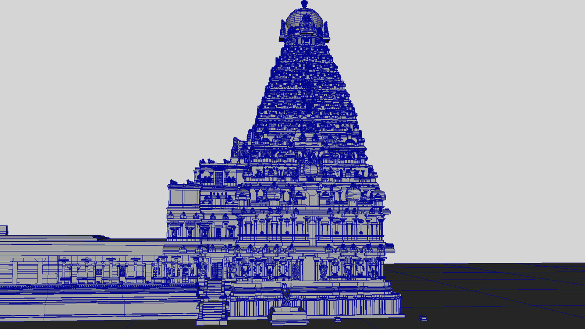thanjavur brihadeeswarar temple 3d model 3D model_23
