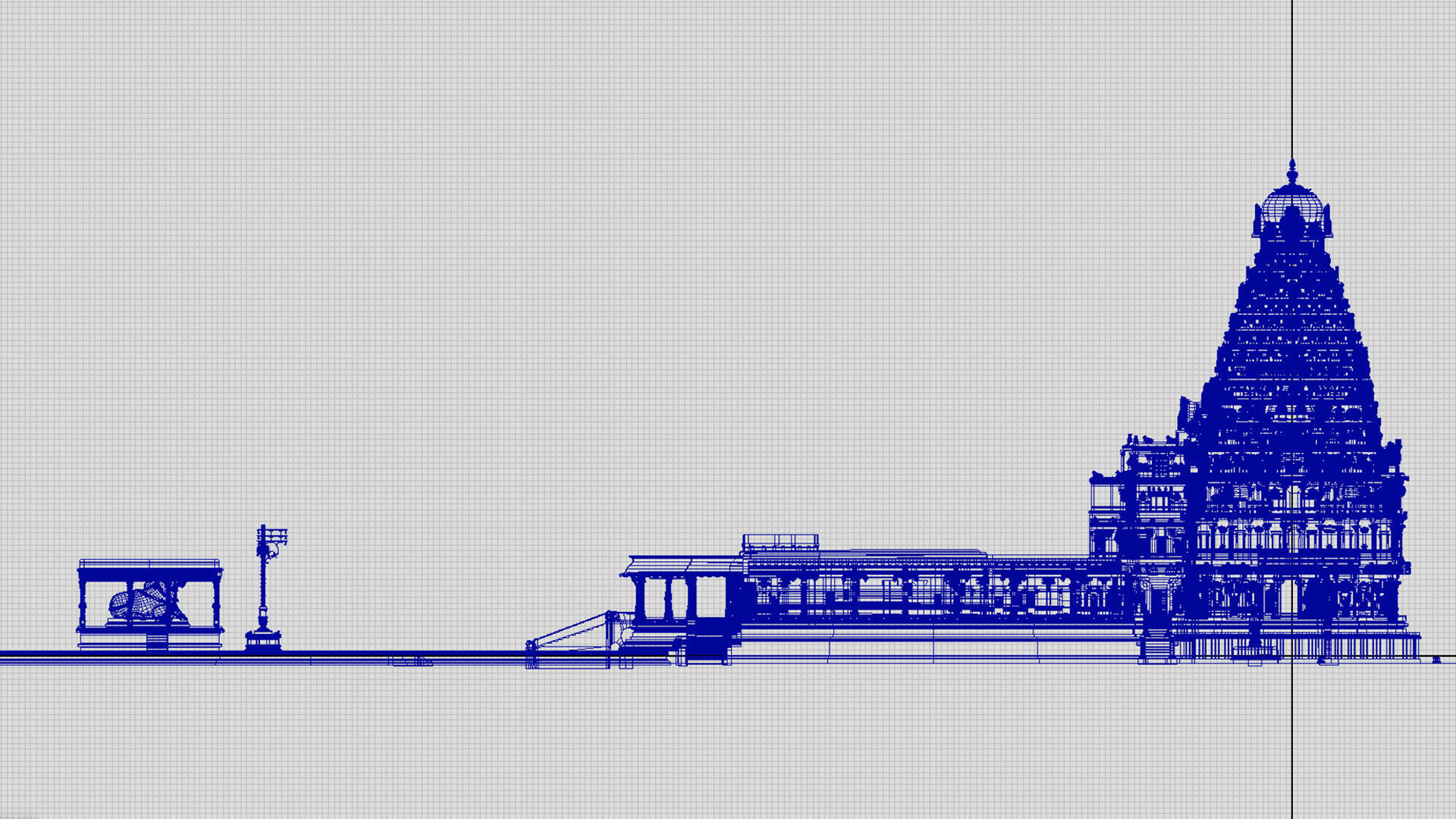 thanjavur brihadeeswarar temple 3d model 3D model_35