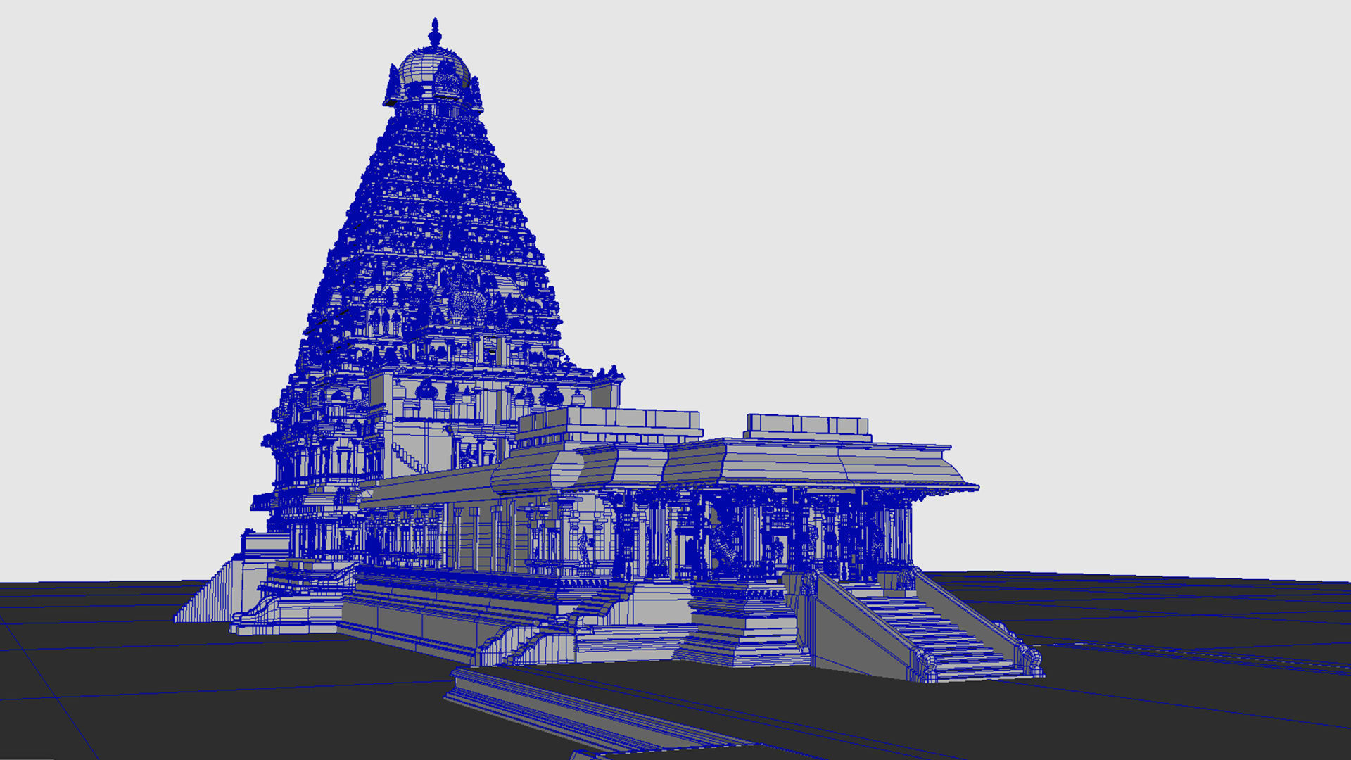 thanjavur brihadeeswarar temple 3d model 3D model_37