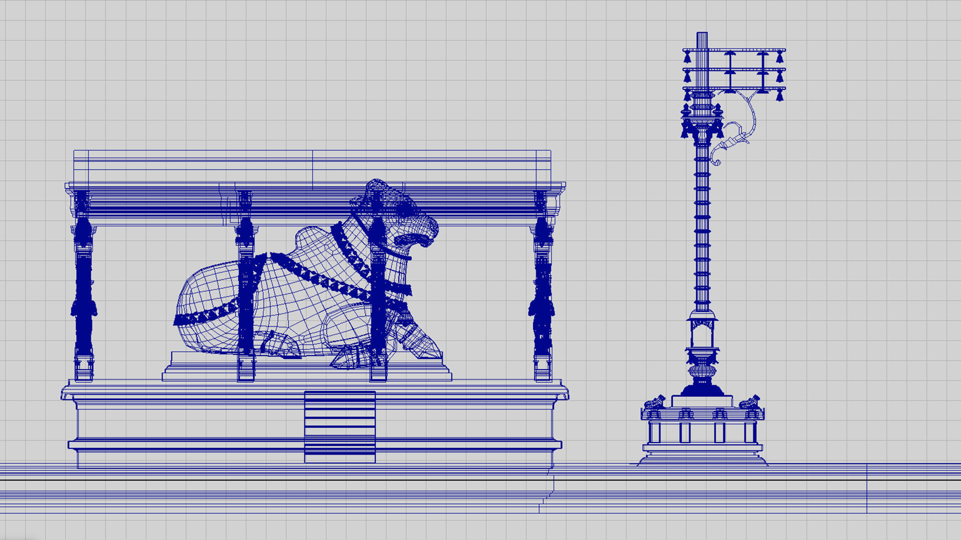 thanjavur brihadeeswarar temple 3d model 3D model_17