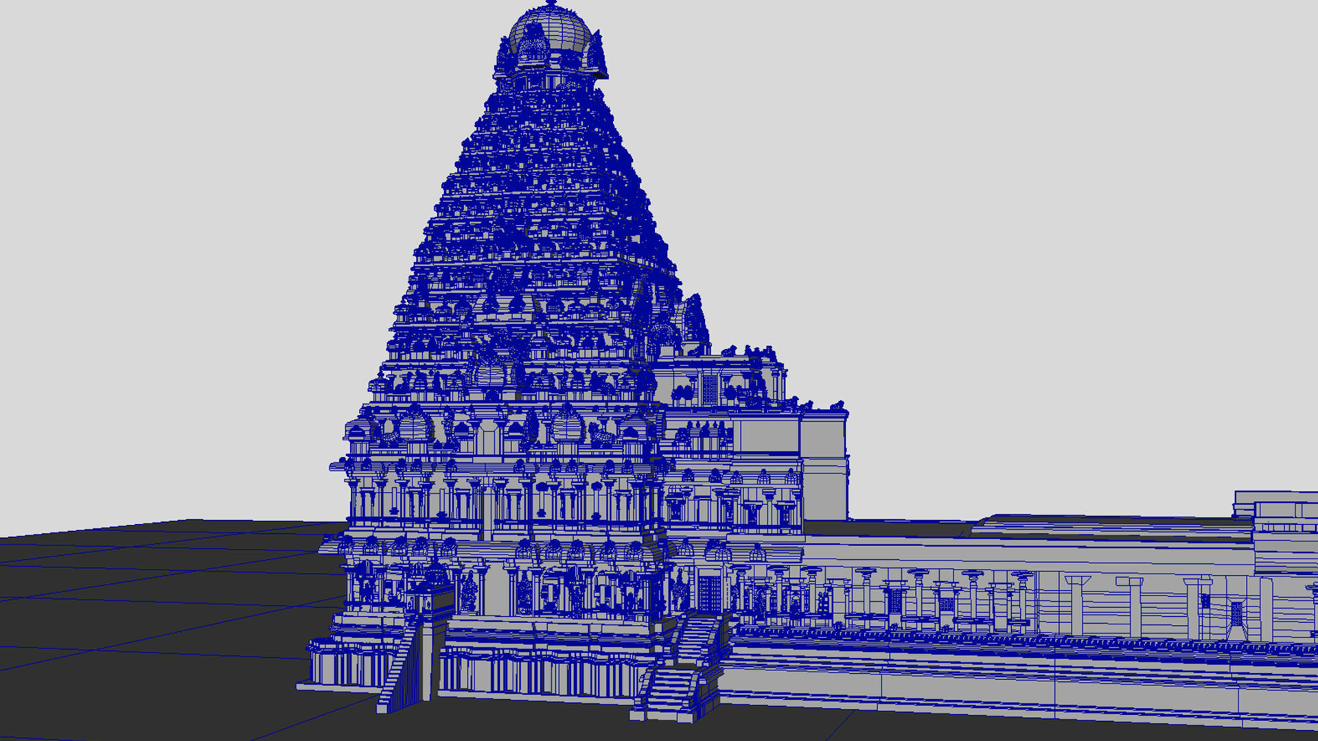 thanjavur brihadeeswarar temple 3d model 3D model_28