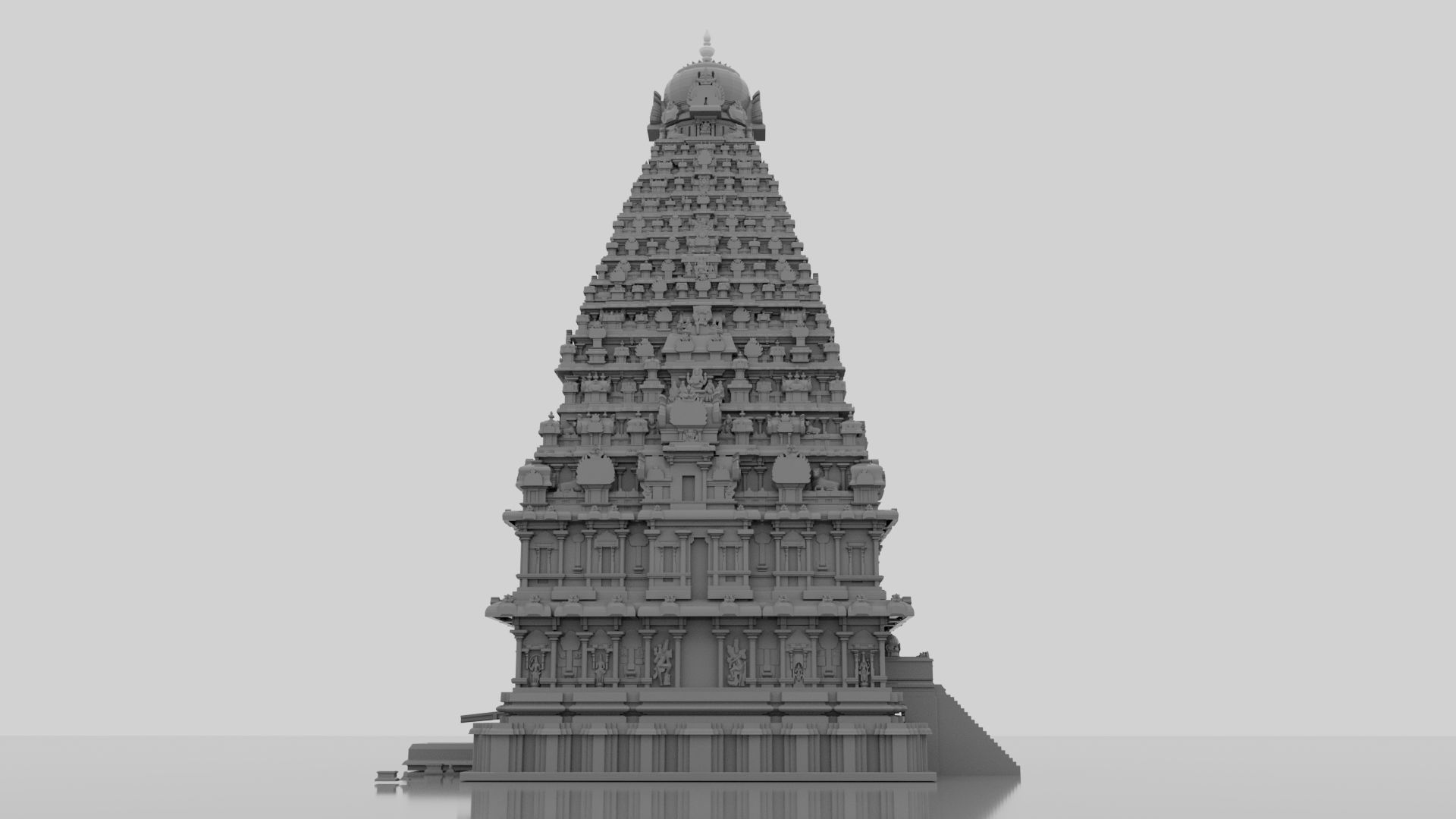 thanjavur brihadeeswarar temple 3d model 3D model_2