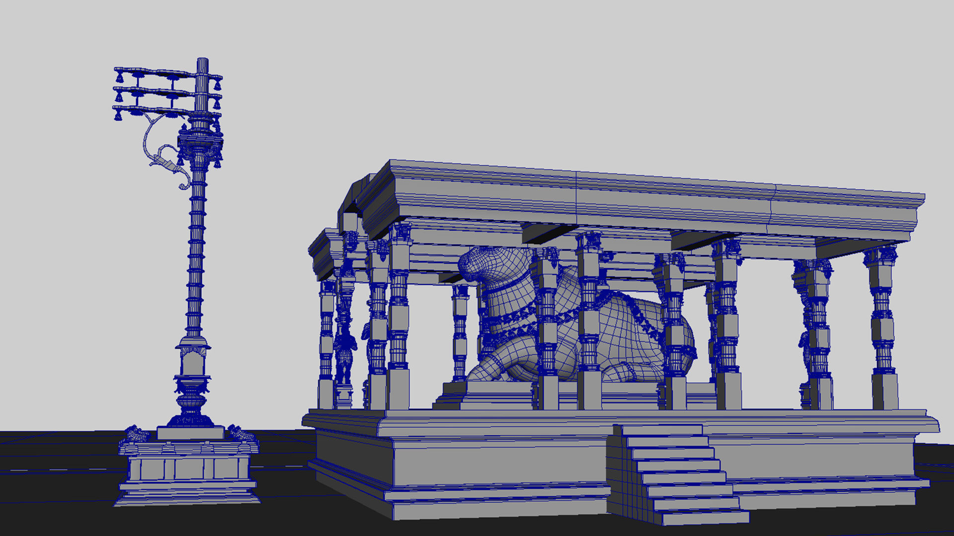 thanjavur brihadeeswarar temple 3d model 3D model_21