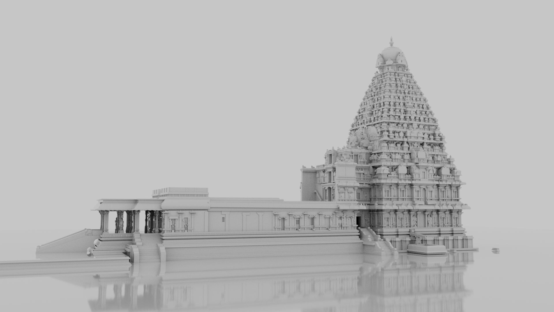 thanjavur brihadeeswarar temple 3d model 3D model_12