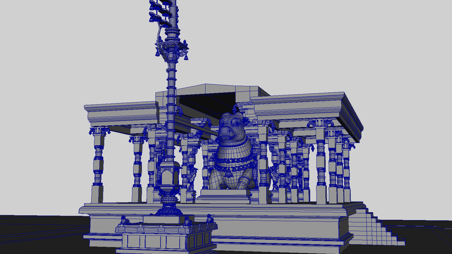 thanjavur brihadeeswarar temple 3d model 3D model_14