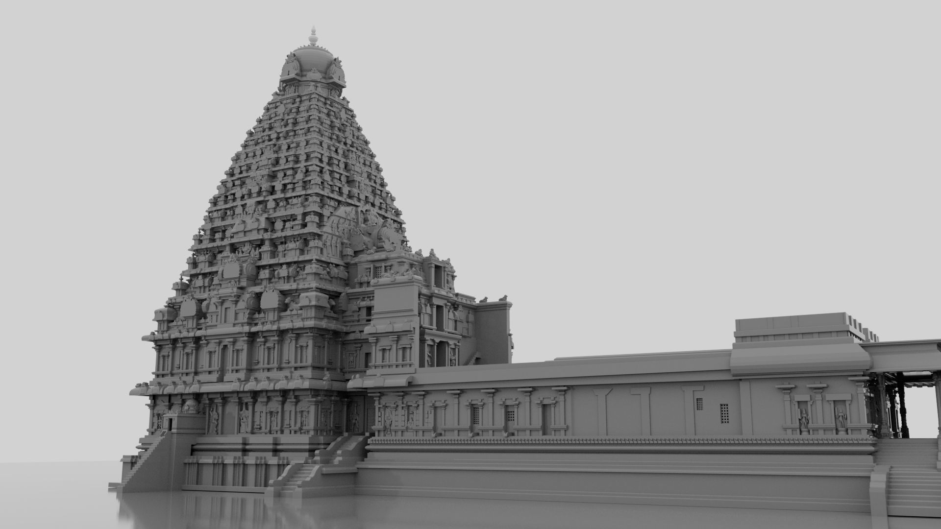 thanjavur brihadeeswarar temple 3d model 3D model_11