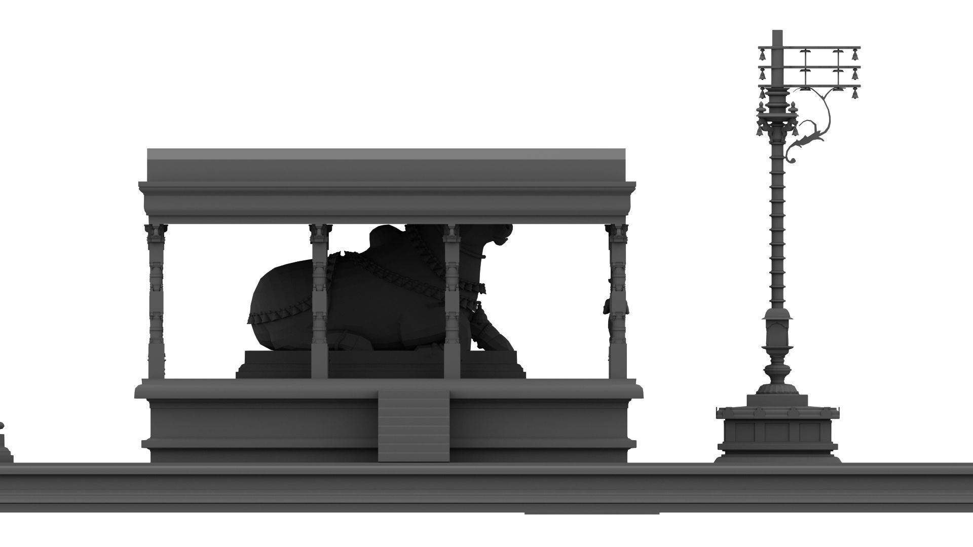 thanjavur brihadeeswarar temple 3d model 3D model_8