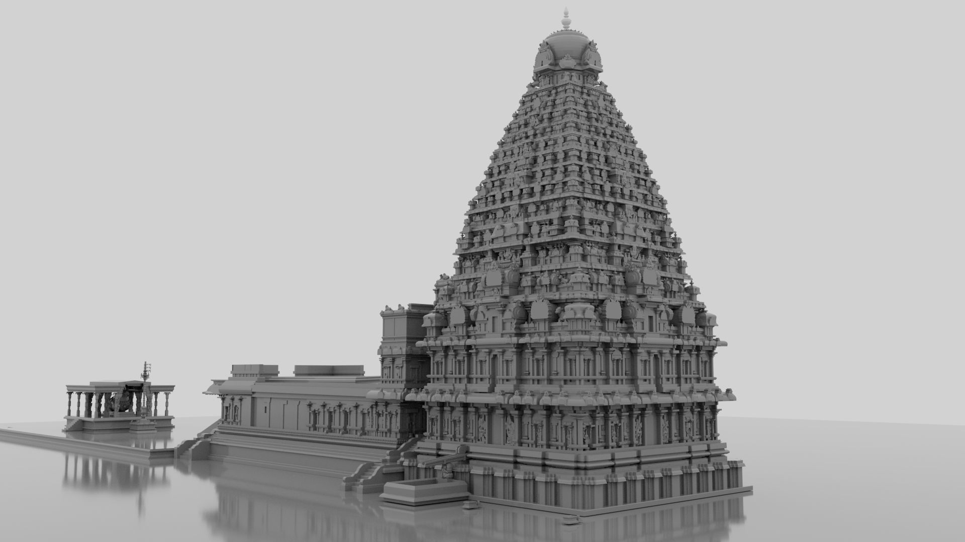 thanjavur brihadeeswarar temple 3d model 3D model_1