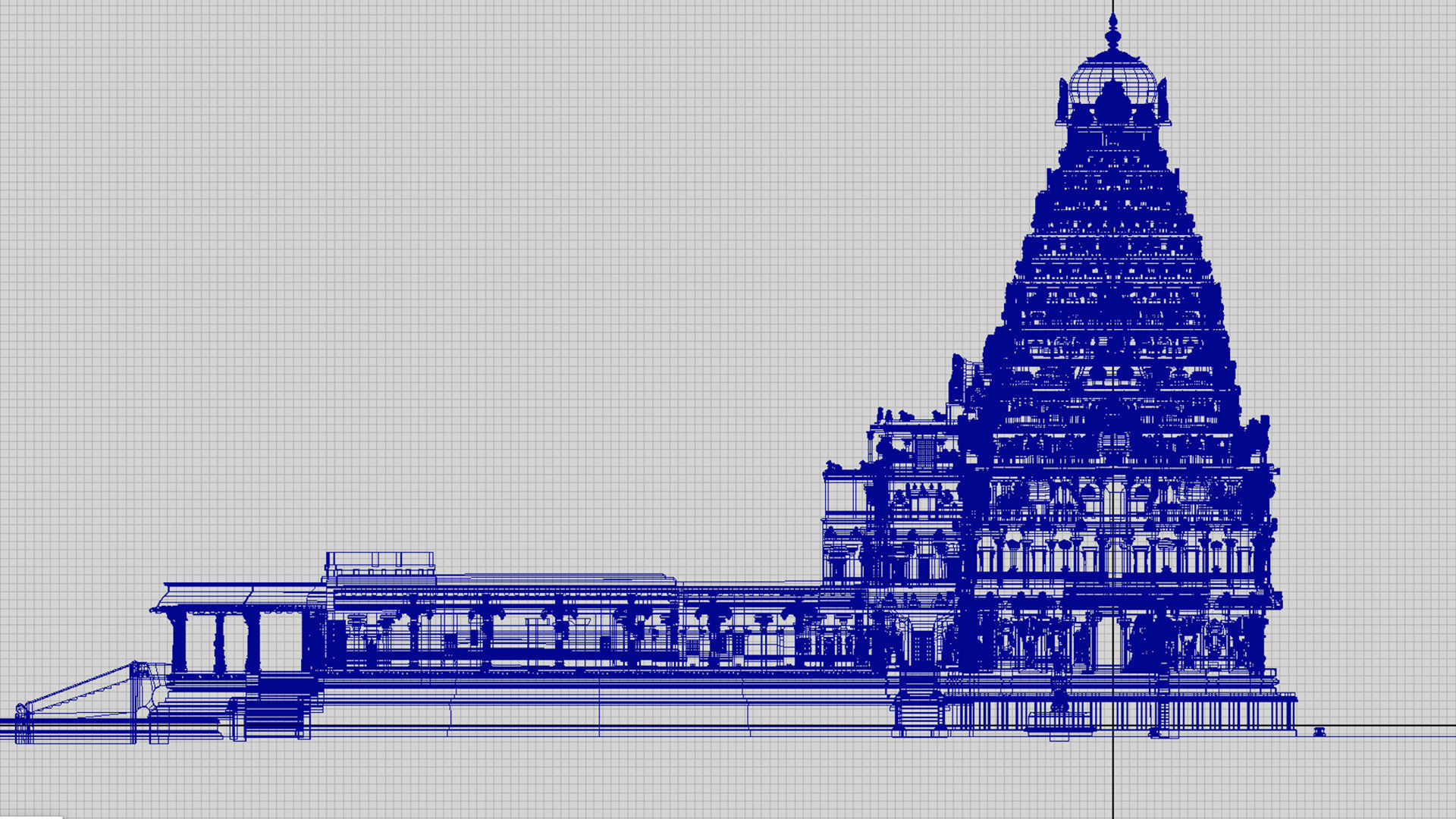 thanjavur brihadeeswarar temple 3d model 3D model_32