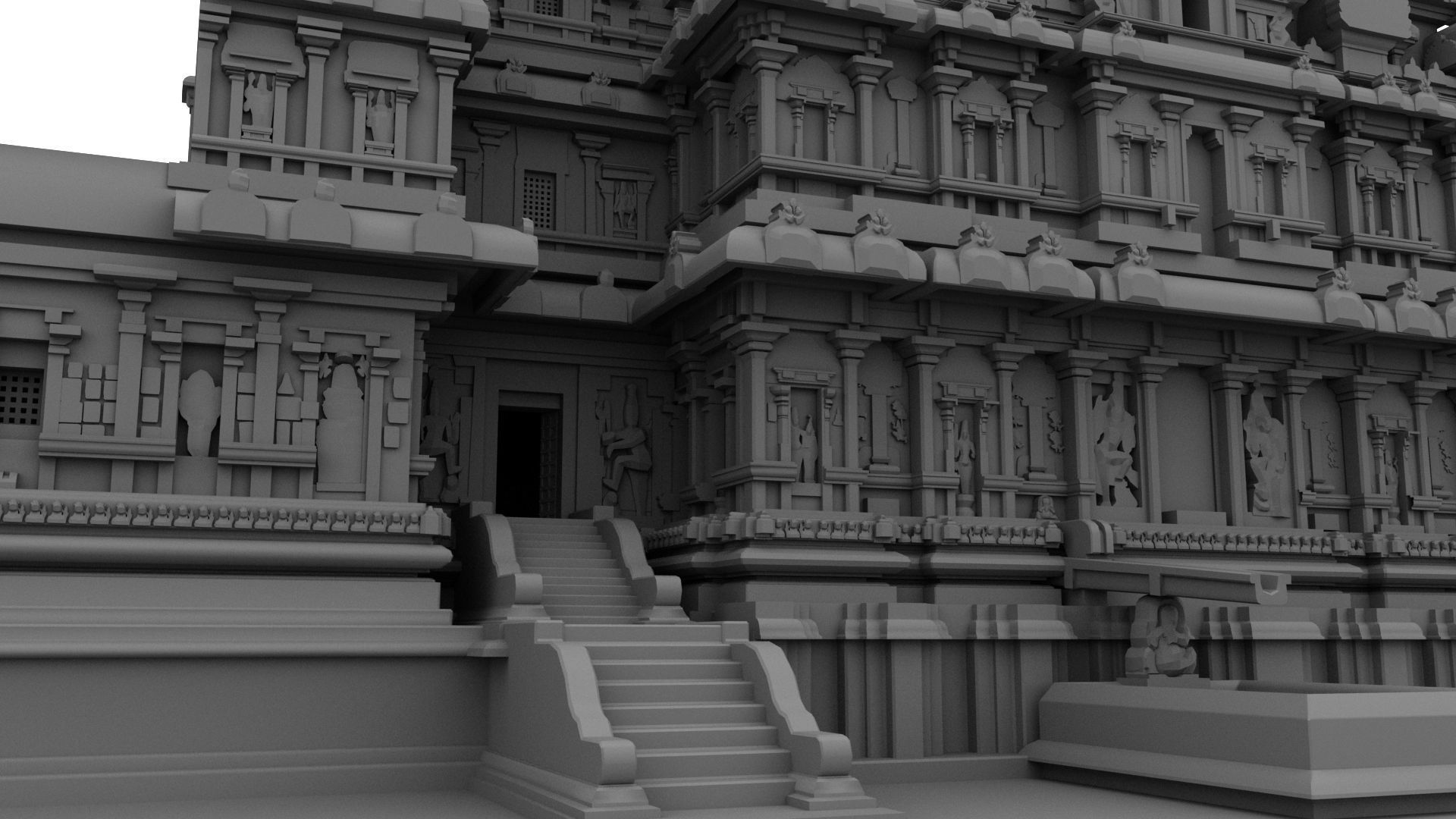 thanjavur brihadeeswarar temple 3d model 3D model_5