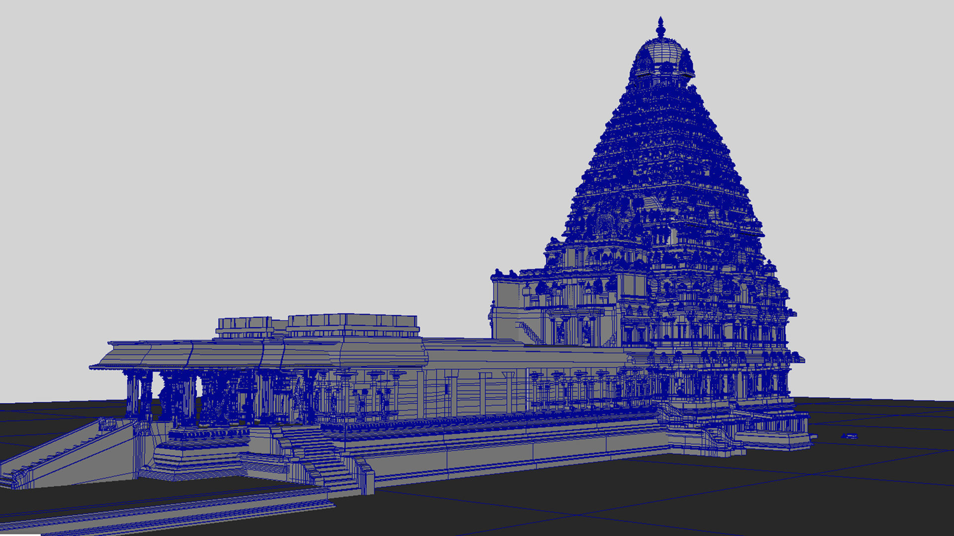 thanjavur brihadeeswarar temple 3d model 3D model_33