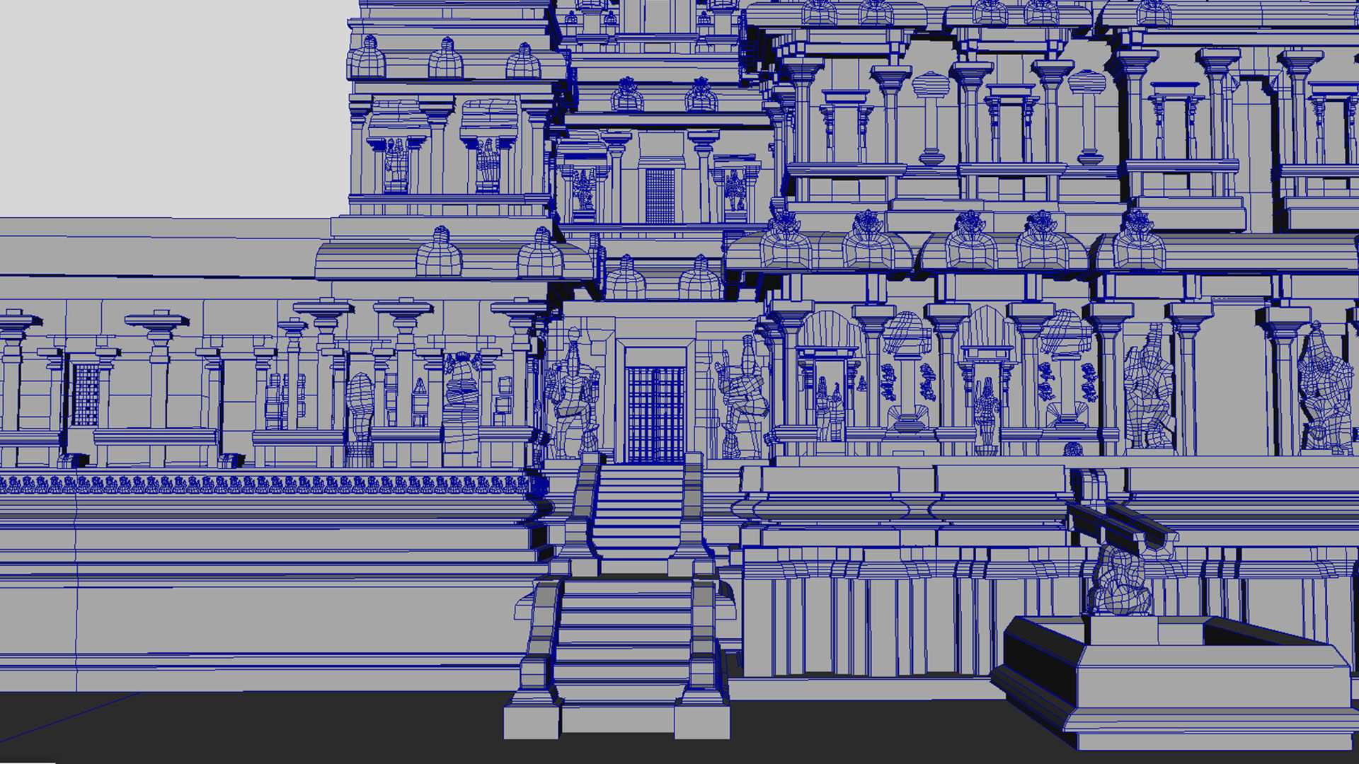 thanjavur brihadeeswarar temple 3d model 3D model_24
