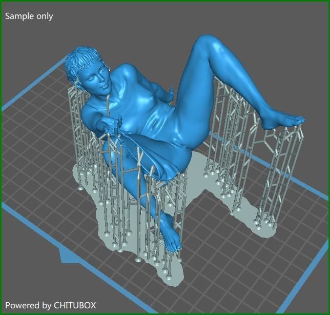 D wife realistic nude female figurine 3D print model_6