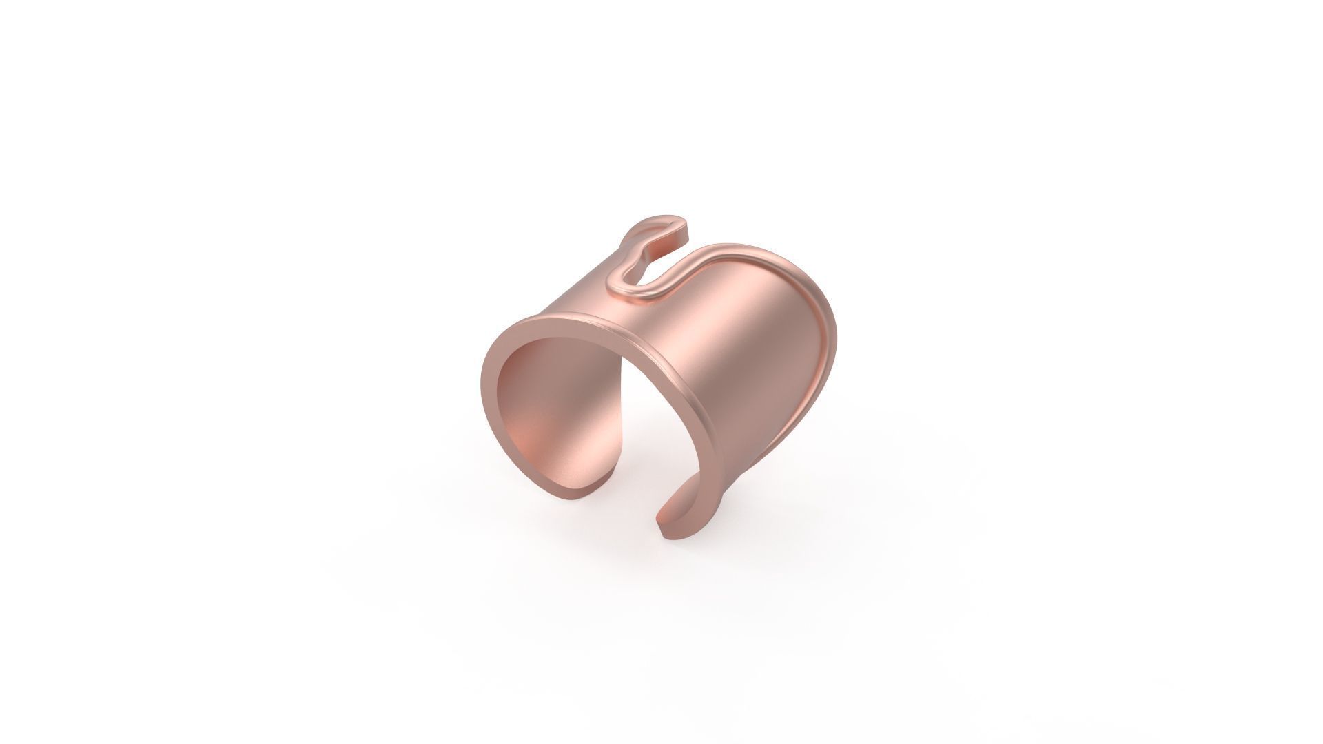 Model 1109  Tiffany Split Ring 5-10 US Sizes 3D print model_6