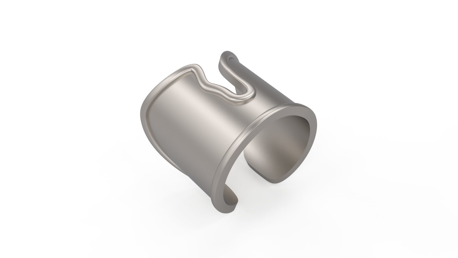 Model 1109  Tiffany Split Ring 5-10 US Sizes 3D print model_4