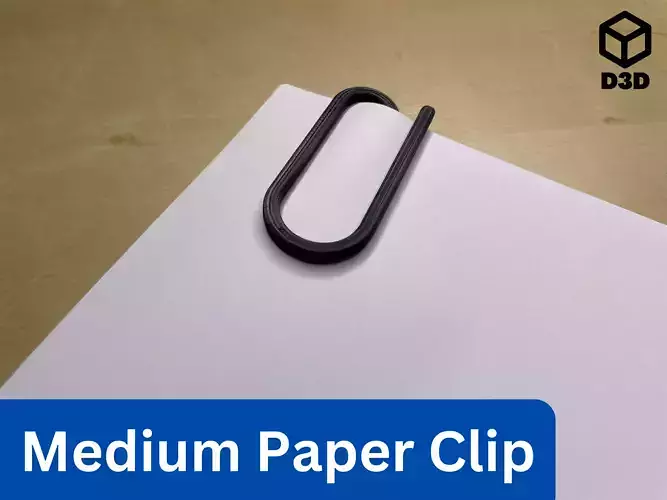Medium Paper Clip Free 3D print model