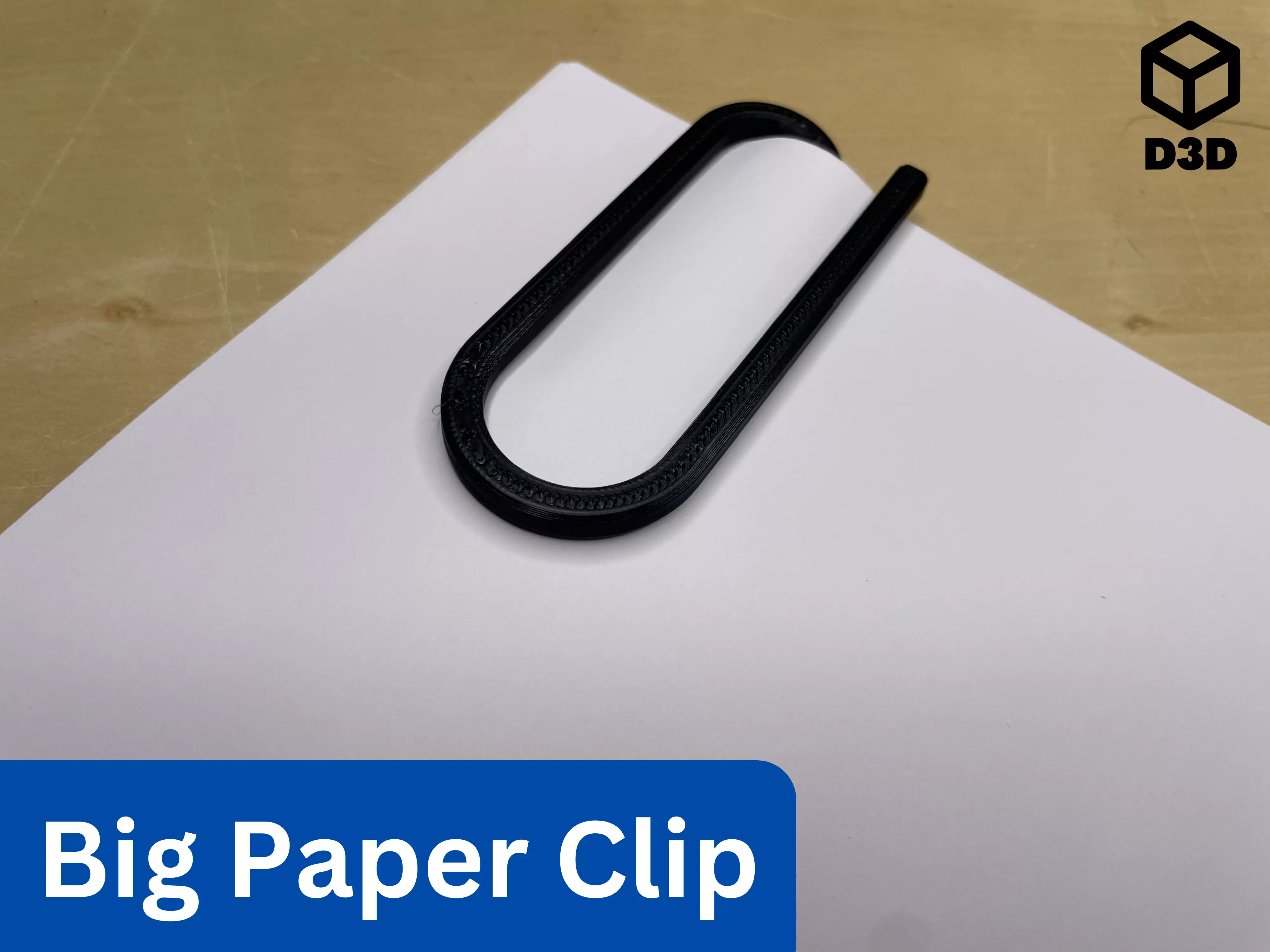Big Paper Clip Free 3D print model