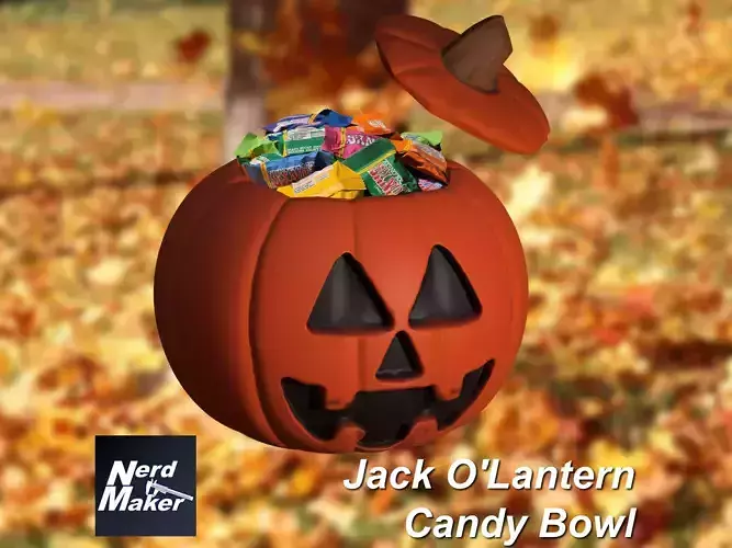 Jack O Lantern Candy Bowl  -  3D print model
