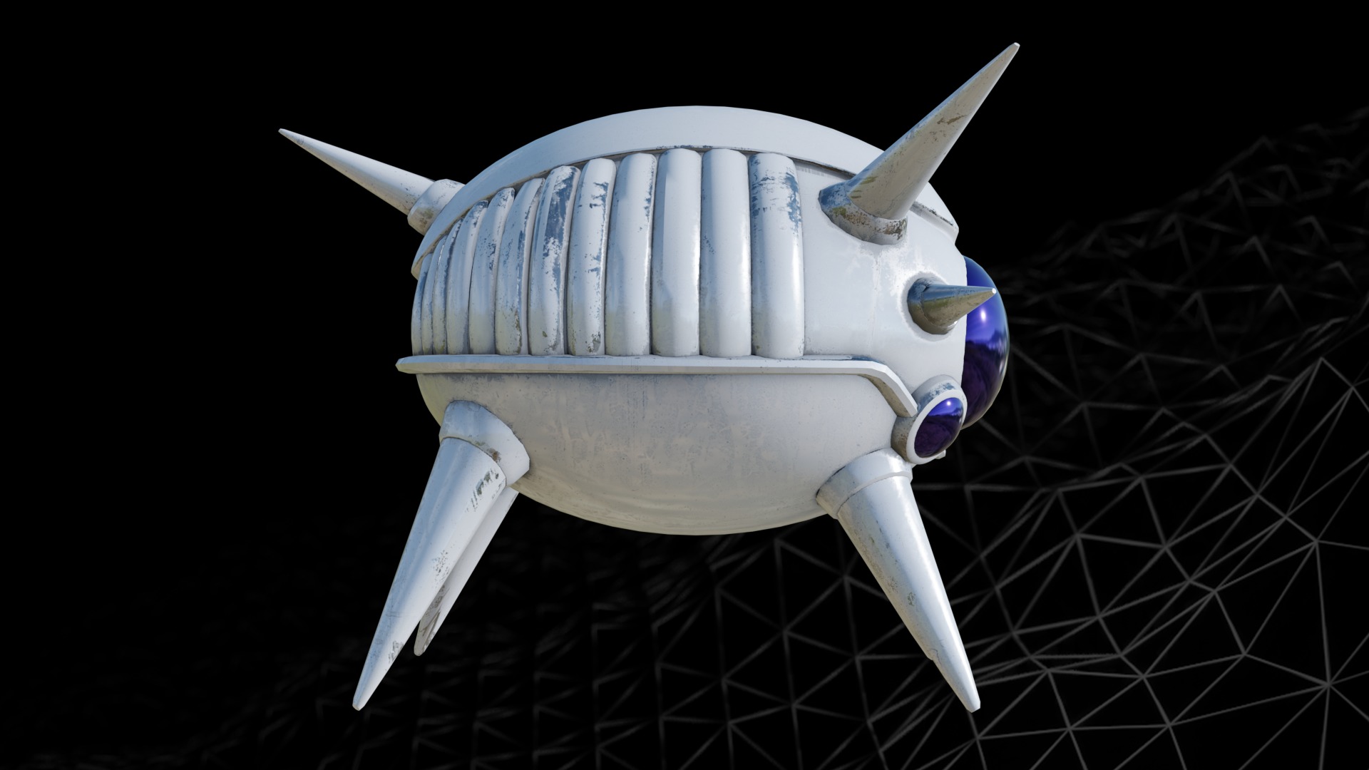 Namek Spaceship Free 3D model_2