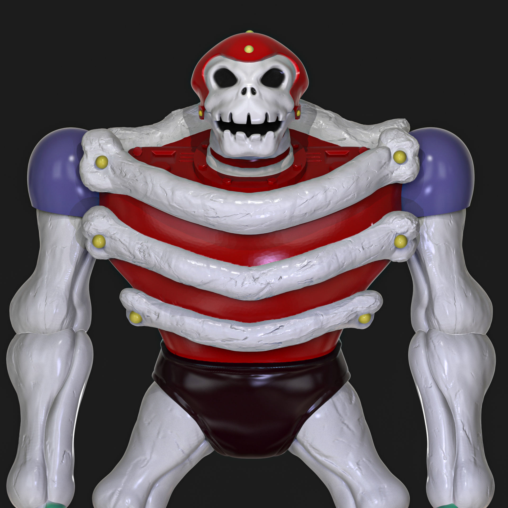 Skeleton 07 Mazinger Z 3D print model_5