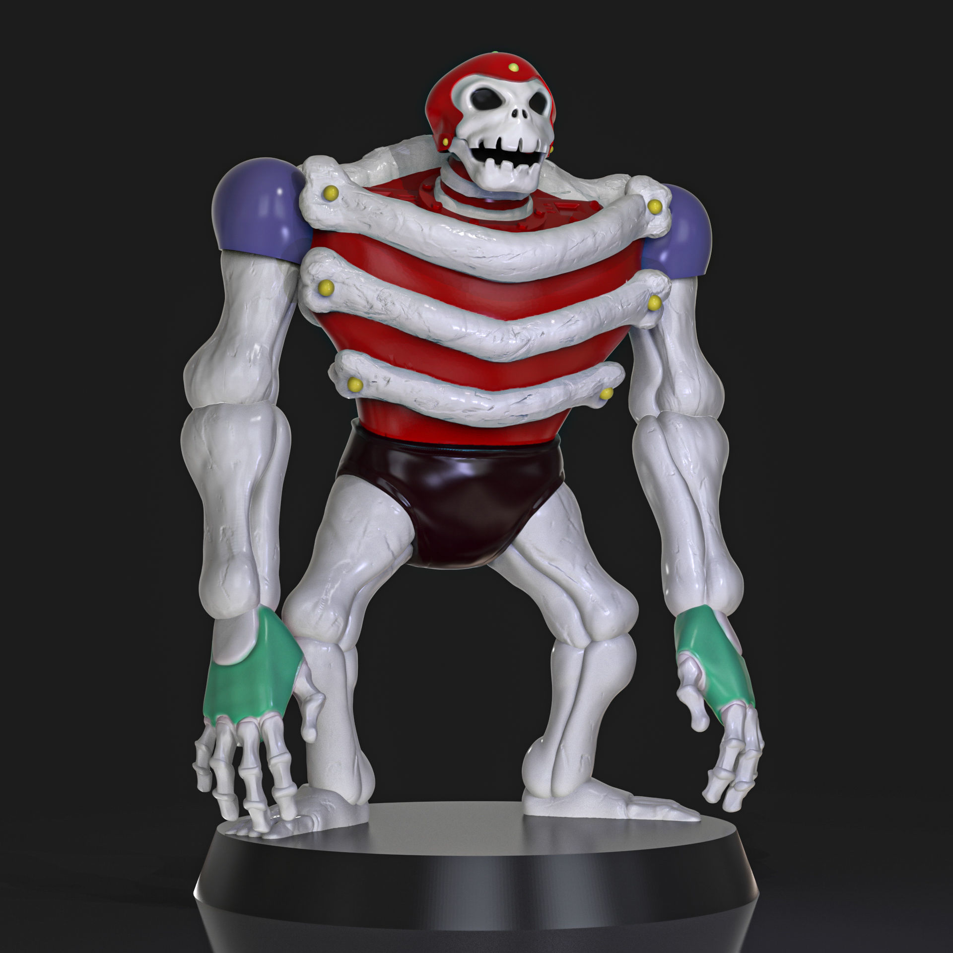 Skeleton 07 Mazinger Z 3D print model_3