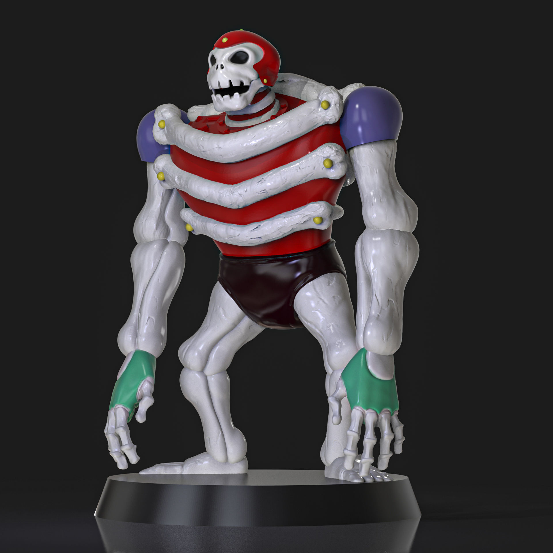 Skeleton 07 Mazinger Z 3D print model_4