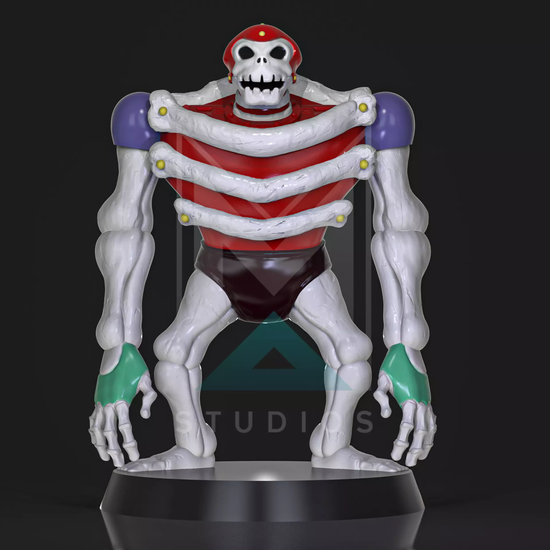 Skeleton 07 Mazinger Z 3D print model_0