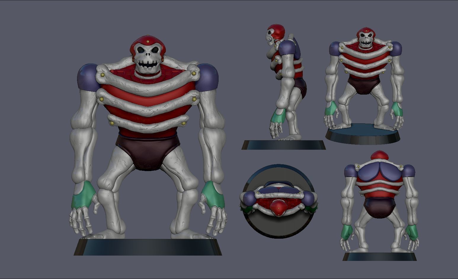 Skeleton 07 Mazinger Z 3D print model_1