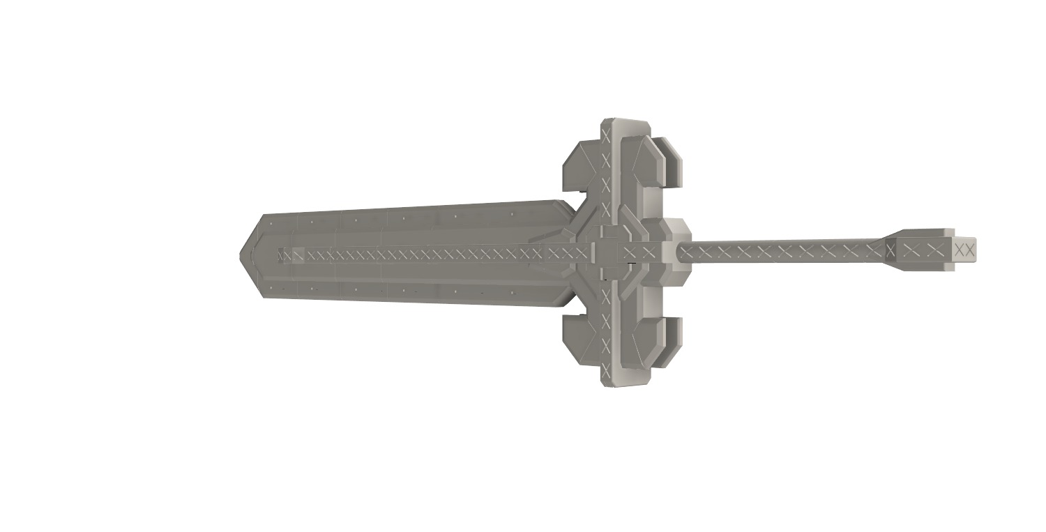 Ultimate overlord mega magic sword - Genshin Impact 3D print model_5