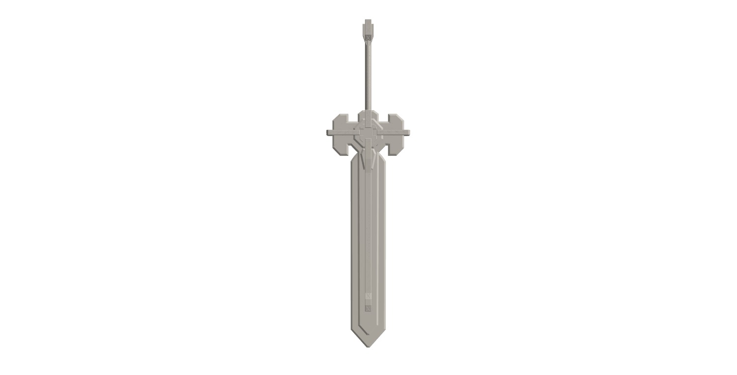 Ultimate overlord mega magic sword - Genshin Impact 3D print model_2