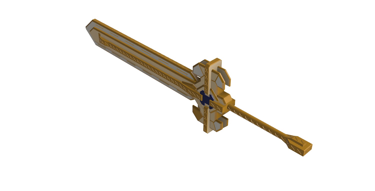 Ultimate overlord mega magic sword - Genshin Impact 3D print model_20