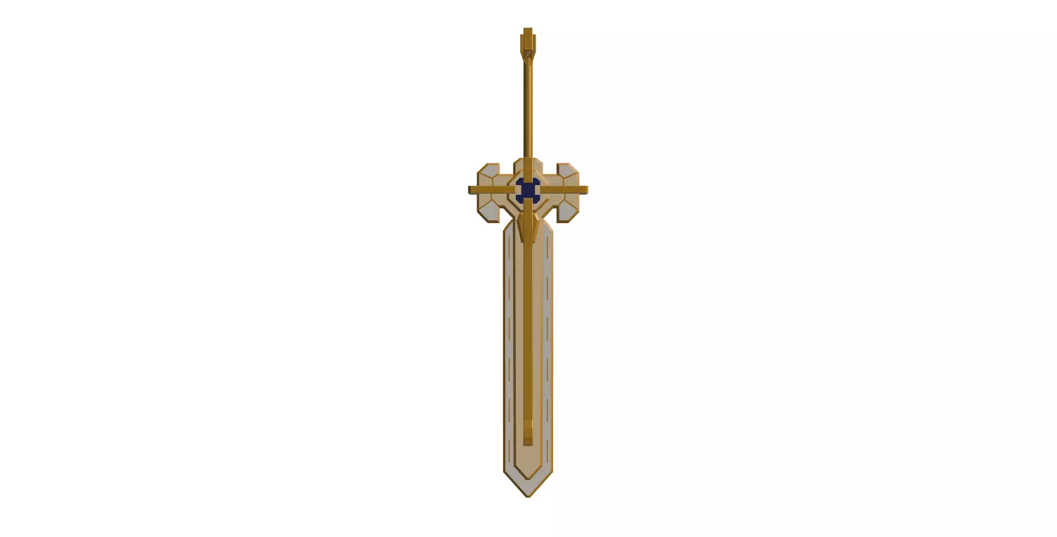 Ultimate overlord mega magic sword - Genshin Impact 3D print model_0