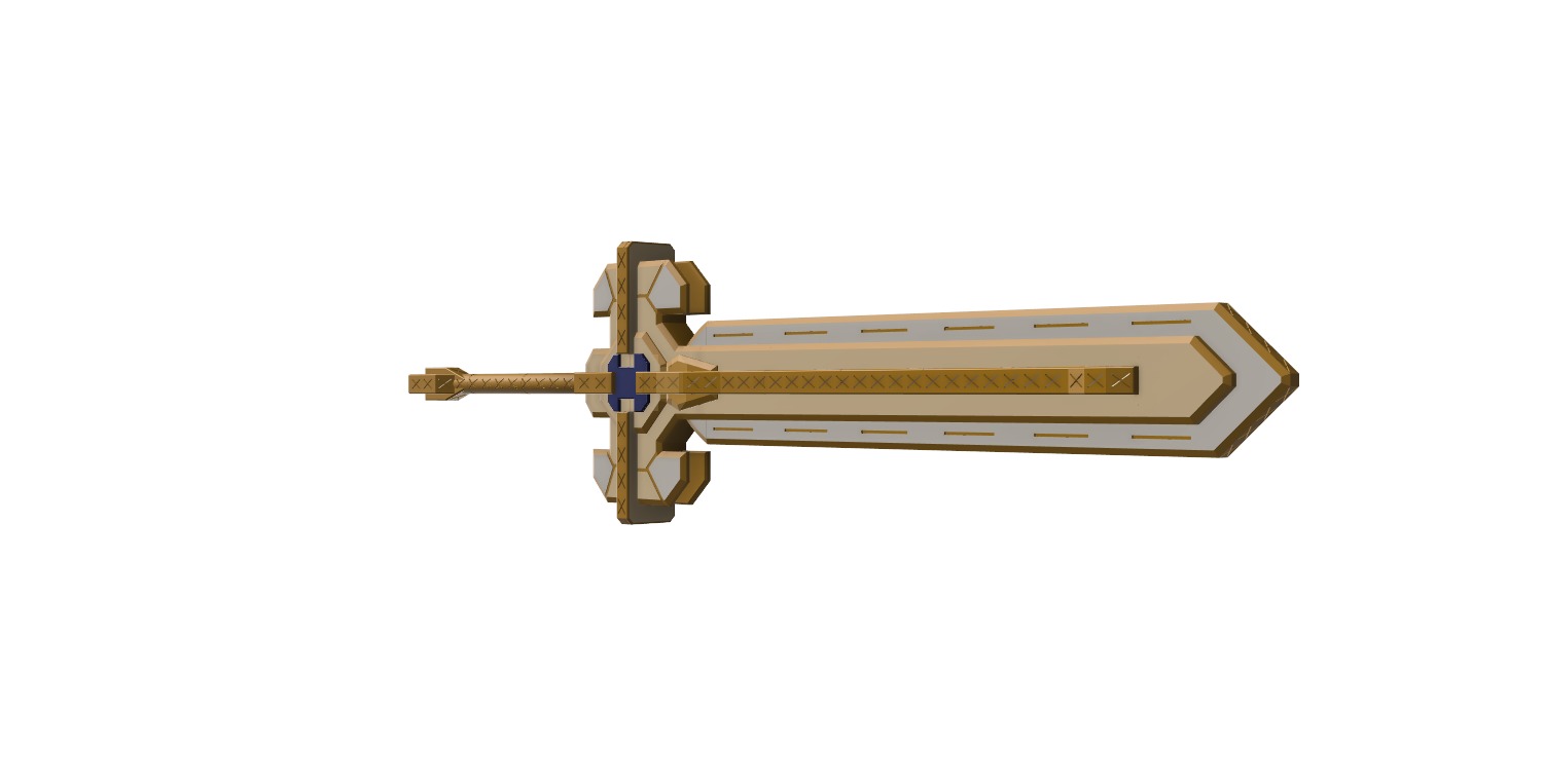 Ultimate overlord mega magic sword - Genshin Impact 3D print model_23