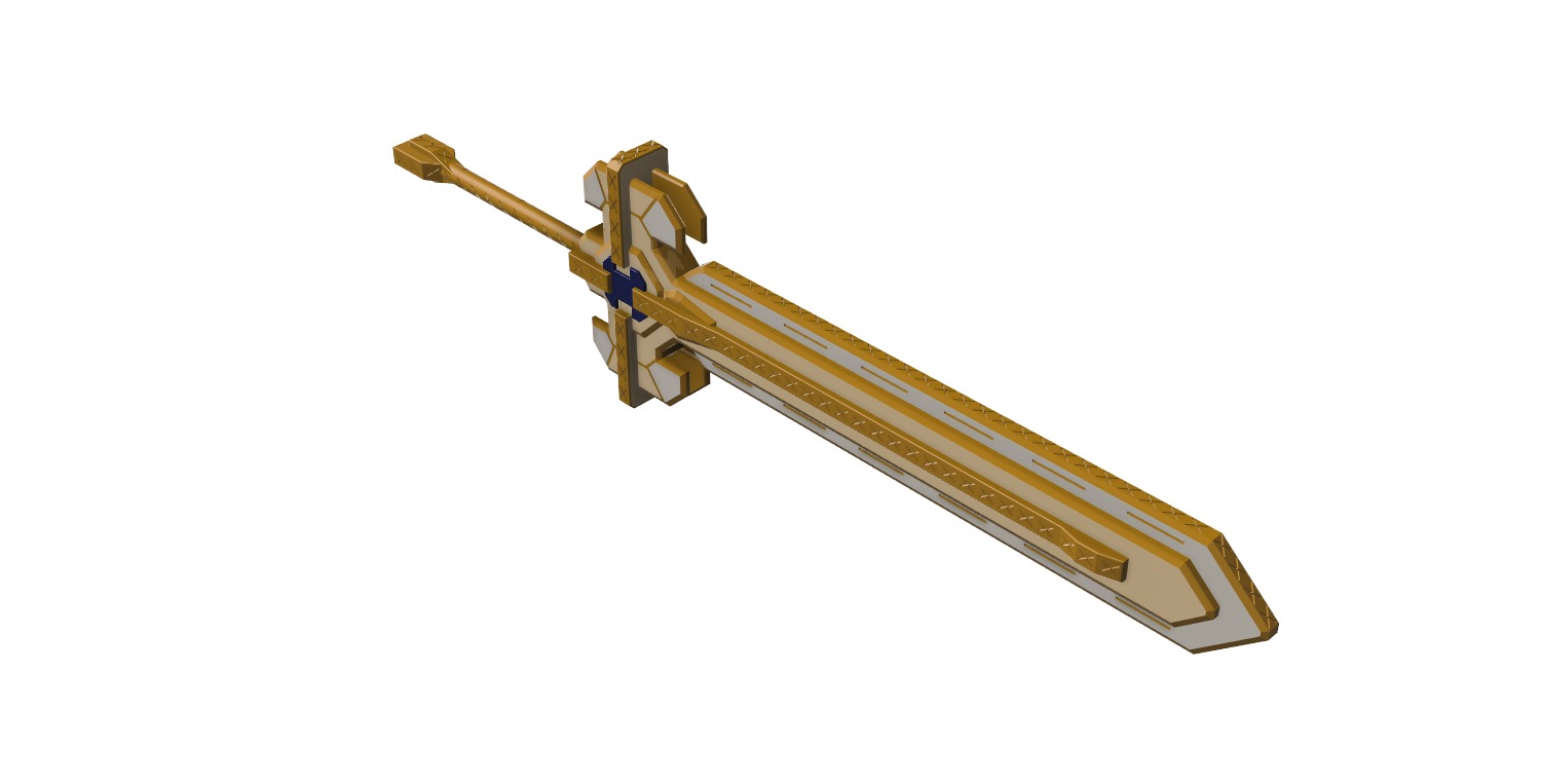 Ultimate overlord mega magic sword - Genshin Impact 3D print model_22