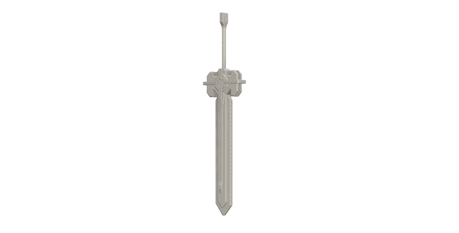 Ultimate overlord mega magic sword - Genshin Impact 3D print model_3