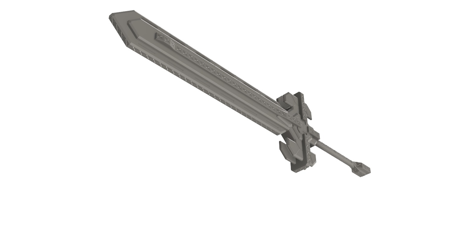 Ultimate overlord mega magic sword - Genshin Impact 3D print model_7