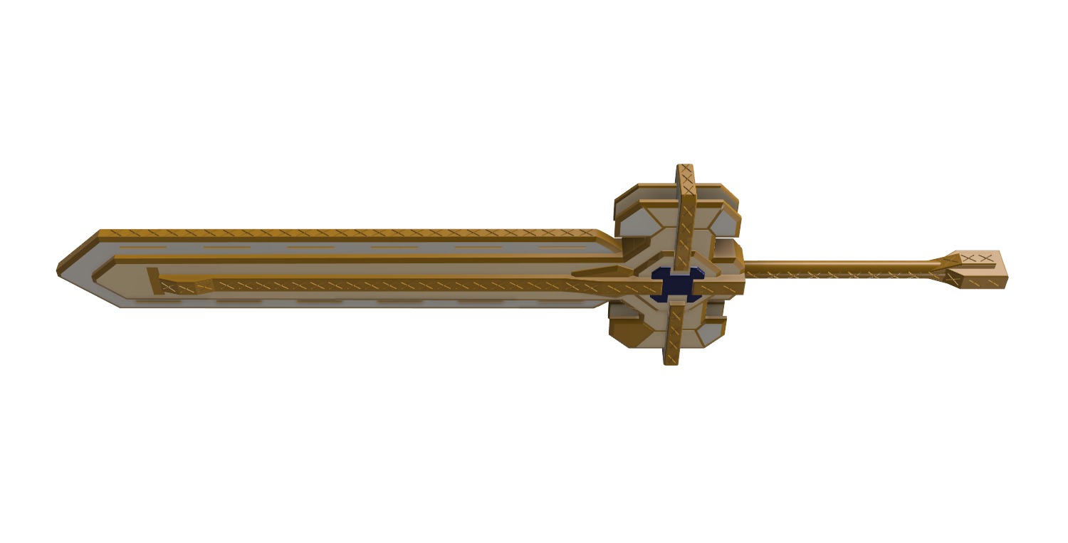 Ultimate overlord mega magic sword - Genshin Impact 3D print model_19