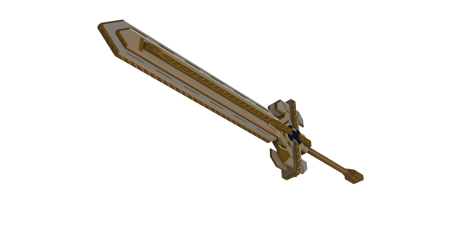 Ultimate overlord mega magic sword - Genshin Impact 3D print model_21