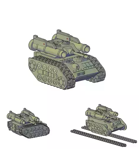 TANK DESTROYER - ANTI TANK 3D print model