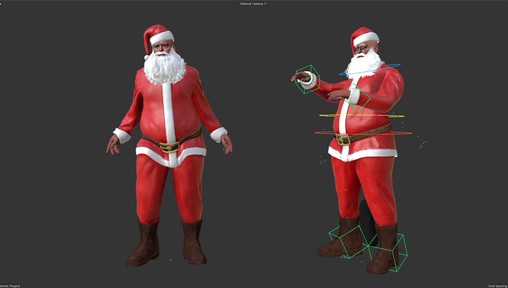 SANTA CLAUS RIGGED Low-poly 3D model_10