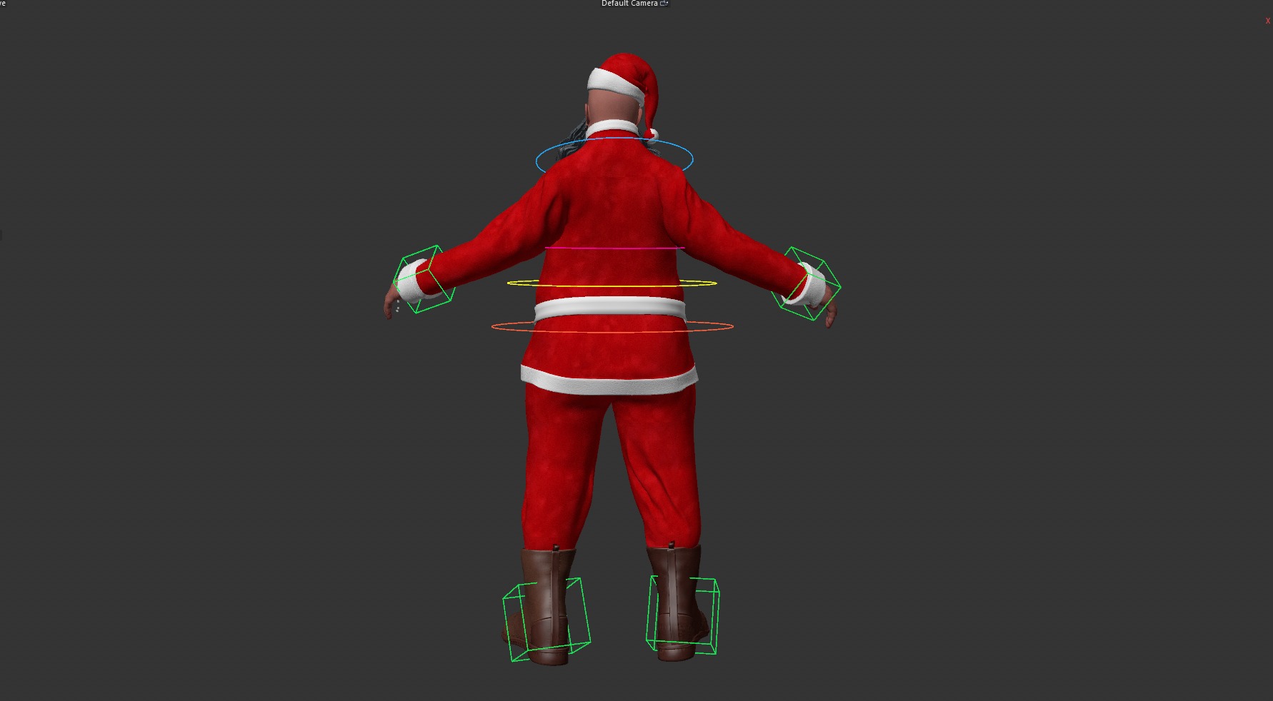 SANTA CLAUS RIGGED Low-poly 3D model_9