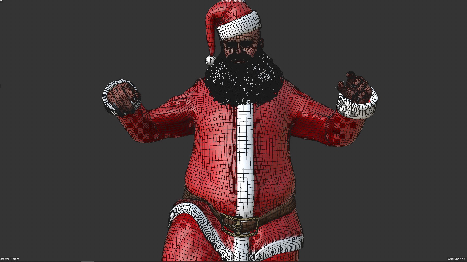 SANTA CLAUS RIGGED Low-poly 3D model_12